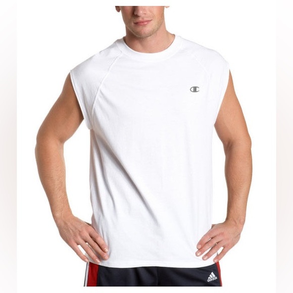 CHAMPION || Men's white Cap Sleeve Raglan Tee size xl - Picture 1 of 7